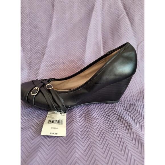 Jessica Simpson Wedge Heels Women's 8.5M Black Quincie - Picture 6 of 11